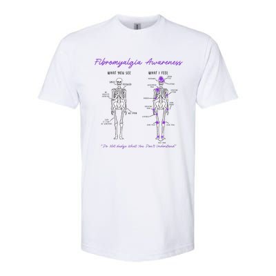 Fibromyalgia Awareness Skeleton People With Fibromyalgia Softstyle® CVC T-Shirt