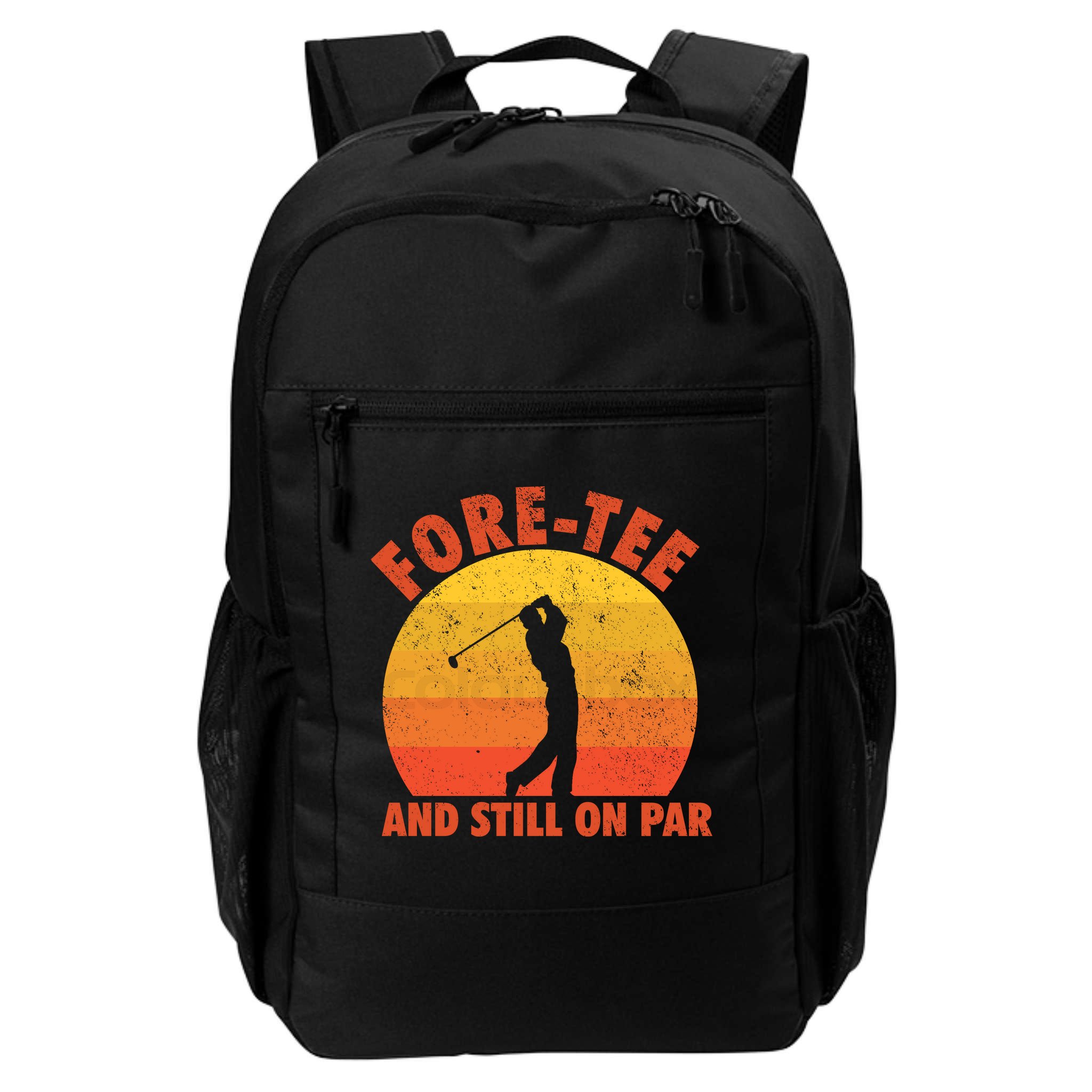 ForeTee And Still On Par Funny 40th Birthday Golfer Backpack