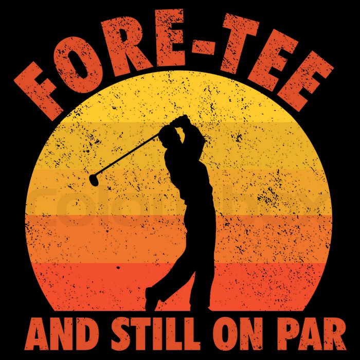 ForeTee And Still On Par Funny 40th Birthday Golfer 16 in Basic Backpack