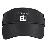 Funny Accountant Spreadsheet I Simply Excel Green Adult Drive Performance Visor