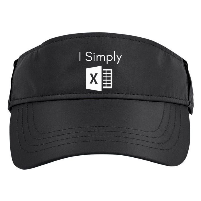 Funny Accountant Spreadsheet I Simply Excel Green Adult Drive Performance Visor
