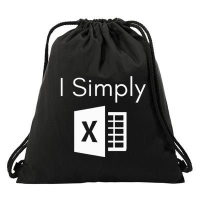 Funny Accountant Spreadsheet I Simply Excel Green Drawstring Bag