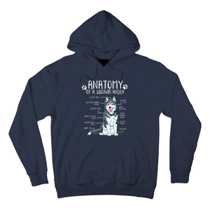 Funny Anatomy Siberian Husky Dog Lover Hoodie