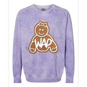 Funny Adult Sex Joke Wap Naughty Gingerbread Christmas Holiday Matching Couple Colorblast Crewneck Sweatshirt