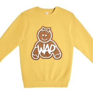 Funny Adult Sex Joke Wap Naughty Gingerbread Christmas Holiday Matching Couple Premium Crewneck Sweatshirt