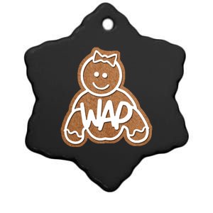 Funny Adult Sex Joke Wap Naughty Gingerbread Christmas Holiday Matching Couple Ceramic Star Ornament