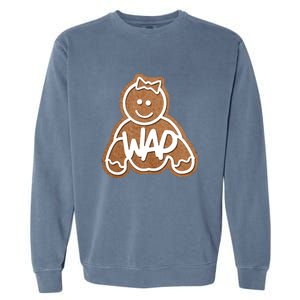 Funny Adult Sex Joke Wap Naughty Gingerbread Christmas Holiday Matching Couple Garment-Dyed Sweatshirt