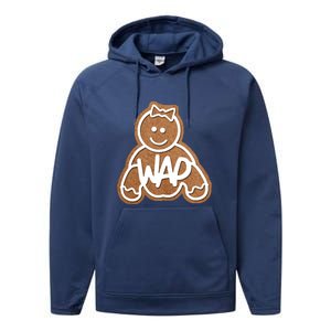 Funny Adult Sex Joke Wap Naughty Gingerbread Christmas Holiday Matching Couple Performance Fleece Hoodie