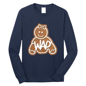 Funny Adult Sex Joke Wap Naughty Gingerbread Christmas Holiday Matching Couple Long Sleeve Shirt