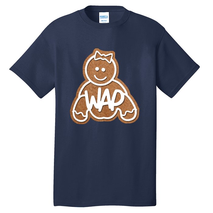 Funny Adult Sex Joke Wap Naughty Gingerbread Christmas Holiday Matching Couple Tall T-Shirt