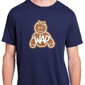 Funny Adult Sex Joke Wap Naughty Gingerbread Christmas Holiday Matching Couple Adult ChromaSoft Performance T-Shirt