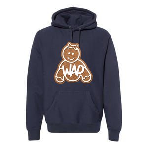 Funny Adult Sex Joke Wap Naughty Gingerbread Christmas Holiday Matching Couple Premium Hoodie