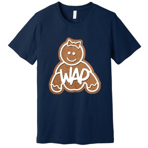 Funny Adult Sex Joke Wap Naughty Gingerbread Christmas Holiday Matching Couple Premium T-Shirt