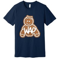 Funny Adult Sex Joke Wap Naughty Gingerbread Christmas Holiday Matching Couple Premium T-Shirt