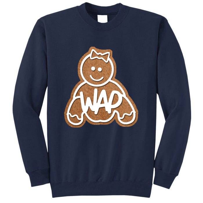 Funny Adult Sex Joke Wap Naughty Gingerbread Christmas Holiday Matching Couple Tall Sweatshirt