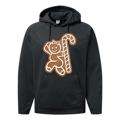 Funny Adult Sex Joke Naughty Gingerbread Christmas Holiday Matching Couple Performance Fleece Hoodie