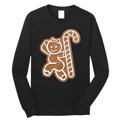 Funny Adult Sex Joke Naughty Gingerbread Christmas Holiday Matching Couple Long Sleeve Shirt