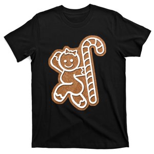 Funny Adult Sex Joke Naughty Gingerbread Christmas Holiday Matching Couple T-Shirt