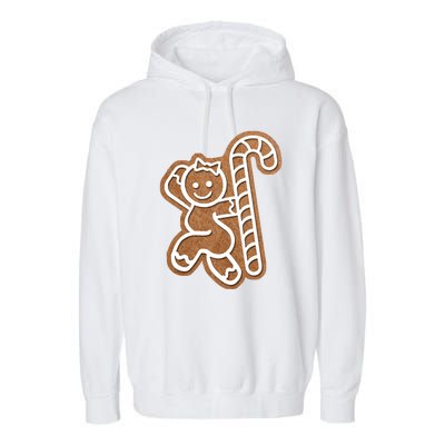 Funny Adult Sex Joke Naughty Gingerbread Christmas Holiday Matching Couple Garment-Dyed Fleece Hoodie