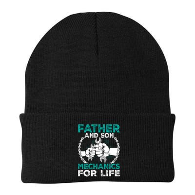 Father And Son Mechanics For Life Gift Knit Cap Winter Beanie