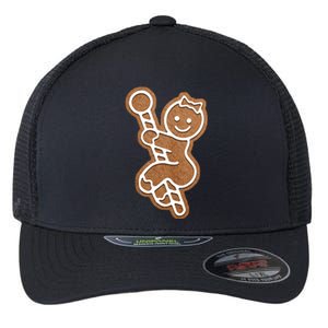 Funny Adult Sex Joke Naughty Gingerbread Christmas Holiday Matching Couple Flexfit Unipanel Trucker Cap