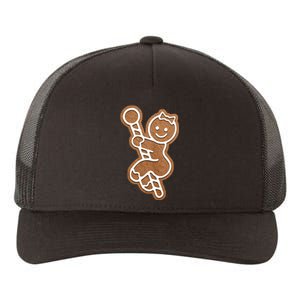 Funny Adult Sex Joke Naughty Gingerbread Christmas Holiday Matching Couple Yupoong Adult 5-Panel Trucker Hat