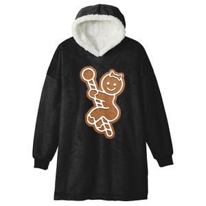 Funny Adult Sex Joke Naughty Gingerbread Christmas Holiday Matching Couple Hooded Wearable Blanket