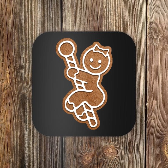 Funny Adult Sex Joke Naughty Gingerbread Christmas Holiday Matching Couple Coaster