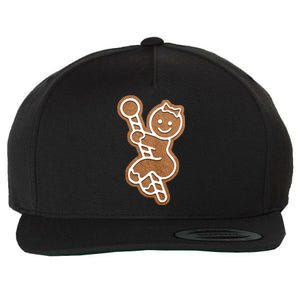 Funny Adult Sex Joke Naughty Gingerbread Christmas Holiday Matching Couple Wool Snapback Cap