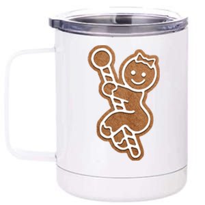 Funny Adult Sex Joke Naughty Gingerbread Christmas Holiday Matching Couple 12 oz Stainless Steel Tumbler Cup