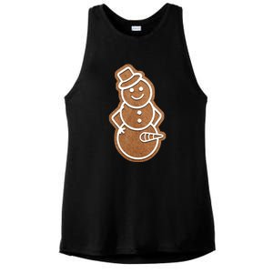 Funny Adult Sex Joke Naughty Gingerbread Dick Christmas Holiday Matching Couple Ladies PosiCharge Tri-Blend Wicking Tank