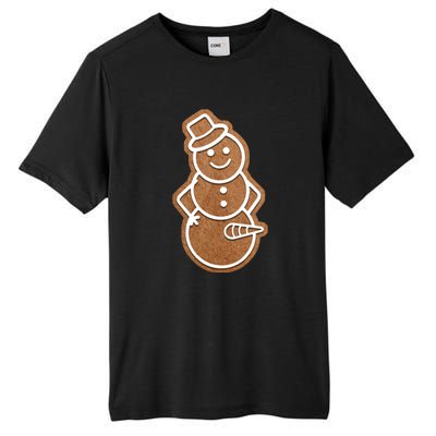 Funny Adult Sex Joke Naughty Gingerbread Dick Christmas Holiday Matching Couple Tall Fusion ChromaSoft Performance T-Shirt