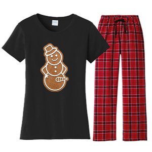 Funny Adult Sex Joke Naughty Gingerbread Dick Christmas Holiday Matching Couple Women's Flannel Pajama Set