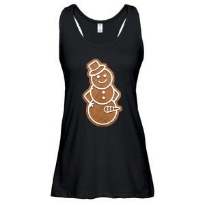 Funny Adult Sex Joke Naughty Gingerbread Dick Christmas Holiday Matching Couple Ladies Essential Flowy Tank