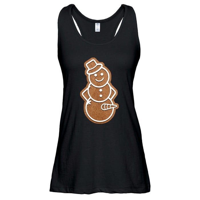 Funny Adult Sex Joke Naughty Gingerbread Dick Christmas Holiday Matching Couple Ladies Essential Flowy Tank