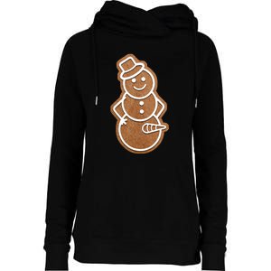 Funny Adult Sex Joke Naughty Gingerbread Dick Christmas Holiday Matching Couple Womens Funnel Neck Pullover Hood