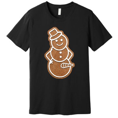 Funny Adult Sex Joke Naughty Gingerbread Dick Christmas Holiday Matching Couple Premium T-Shirt