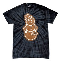 Funny Adult Sex Joke Naughty Gingerbread Dick Christmas Holiday Matching Couple Tie-Dye T-Shirt