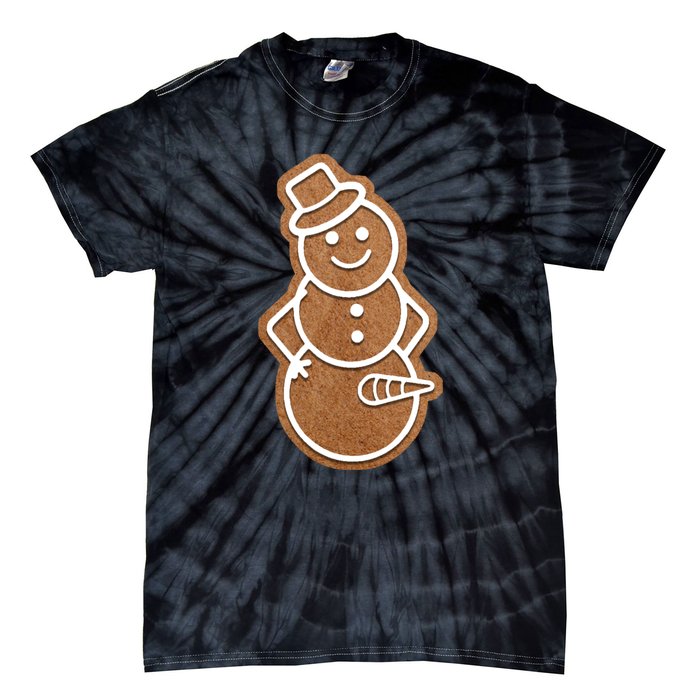 Funny Adult Sex Joke Naughty Gingerbread Dick Christmas Holiday Matching Couple Tie-Dye T-Shirt