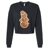 Funny Adult Sex Joke Naughty Gingerbread Dick Christmas Holiday Matching Couple Cropped Pullover Crew