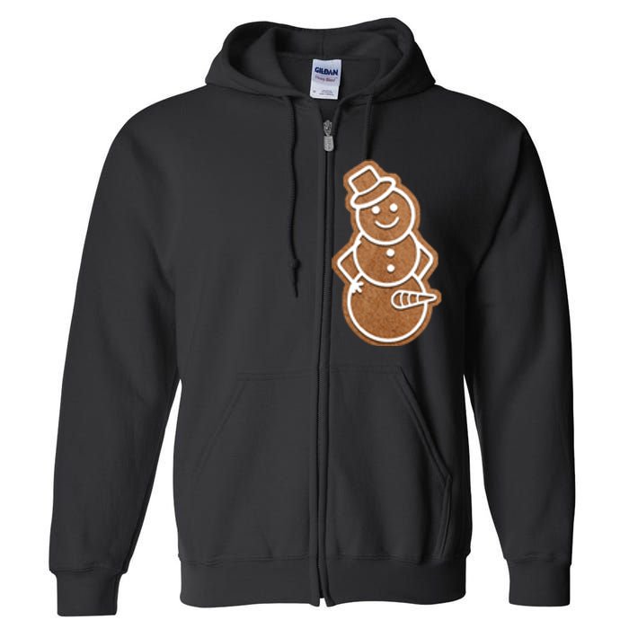 Funny Adult Sex Joke Naughty Gingerbread Dick Christmas Holiday Matching Couple Full Zip Hoodie