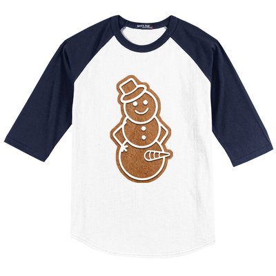 Funny Adult Sex Joke Naughty Gingerbread Dick Christmas Holiday Matching Couple Baseball Sleeve Shirt