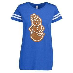 Funny Adult Sex Joke Naughty Gingerbread Dick Christmas Holiday Matching Couple Enza Ladies Jersey Football T-Shirt