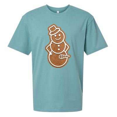 Funny Adult Sex Joke Naughty Gingerbread Dick Christmas Holiday Matching Couple Sueded Cloud Jersey T-Shirt