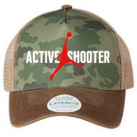 Funny Active Shooter Basketball Lovers sarcasm Legacy Tie Dye Trucker Hat