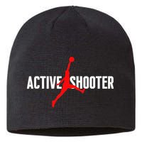 Funny Active Shooter Basketball Lovers sarcasm Sustainable Beanie