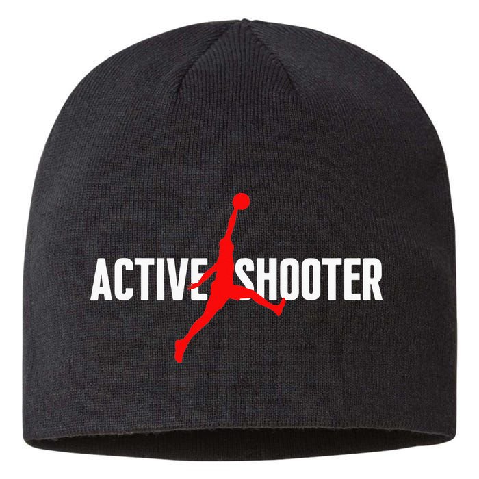 Funny Active Shooter Basketball Lovers sarcasm Sustainable Beanie