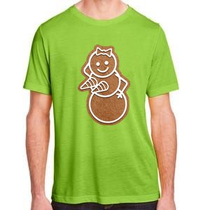 Funny Adult Sex Joke Naughty Gingerbread Boobs Christmas Holiday Matching Couple Adult ChromaSoft Performance T-Shirt