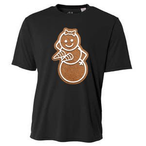 Funny Adult Sex Joke Naughty Gingerbread Boobs Christmas Holiday Matching Couple Cooling Performance Crew T-Shirt