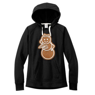 Funny Adult Sex Joke Naughty Gingerbread Boobs Christmas Holiday Matching Couple Women's Fleece Hoodie